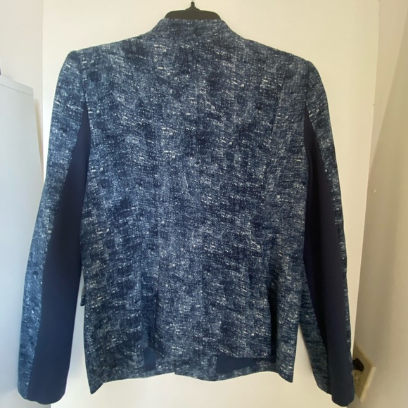 BCBG MAXAZRIA BLAZER JACKET "joplin" blue size L - Picture 4 of 12